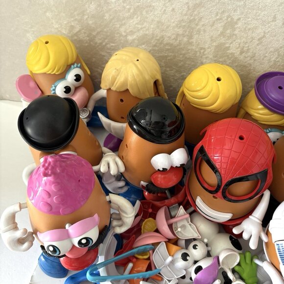 HUGE MR MRS POTATO HEAD Toy Lot 12.4# 20 Potatos Plus Parts Play School Daycare - Picture 6 of 9